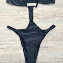 Matte Collection black cut out one piece bikini size M. Photo 1