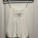 EXPRESS NWT  white crochet embroidered tank top Photo 0