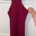 One Clothing High Neck Burgundy Dress Photo 0