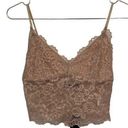 Lulus NEW  LACE PINK ROSE BRALETTE size small Photo 0