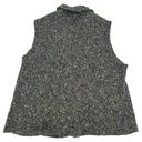 cj banks Gray Boucle Textured Zip Up Sweater Vest Mohair Wool Blend Size 1X Photo 4