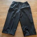 Lafayette 148  Petite Wide Leg Cropped Black Trouser 8 Medium Photo 2