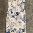 Blue And White Floral Dress Size M Photo 0