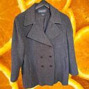 London Fog  100% Wool‎ Gray Pea Coat Size 10 Photo 0