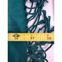 Liz Claiborne  Scarf Wrap NEW with Tags NWT Emerald Green Rayon Fringe 25" x 77" Photo 6