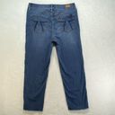 Seven 7 Jeans Womens 10 Tower Straight Crop Blue Jeans Dark Wash Photo 12