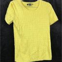 Brooks Brothers  Womens Medium M Marigold Yellow  Short Sleeve Top Photo 0