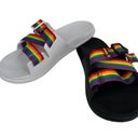 Chacos Chaco Chillos Progress Pride Slides Black White Womens 10 Photo 2