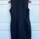 Calvin Klein Quiet Luxury  Womens Dress Black Sheath Sleeveless Embroidered 4 Photo 2