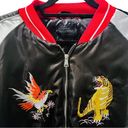 Miss London  Bomber Embroidered Jacket Tiger Phoenix Varsity Women's Size Large Photo 2