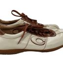 Coach Vintage  Serena Womens Low Top Ivory Leather Lace up Sneaker Size 8M Photo 3