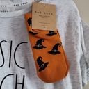 Rae Dunn  Halloween Basic Witch Gray Tee Shirt Sock Set Size Medium Photo 2