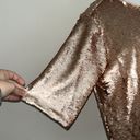 Parker Peyton and‎  medium rose gold sequined top Photo 3