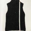 Laundry by Shelli Segal Sequin Black Knit Top Photo 7