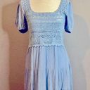 NWTS🍃LADIES SMALL🍃BABY BLUE PEASANT BOHEMIAN DRESS🍃PERFECT FOR THE SEASON Photo 3