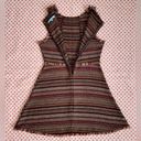 She & Sky retro brown tweed twill boho bohemian dress juniors size medium Photo 6