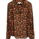 Treasure & Bond  Floral Print Long Sleeve Blouse Top Photo 4