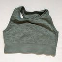 Zella Z by  Olive Army Green Animal Print Sports Bra Workout Athleisure Size M Photo 2