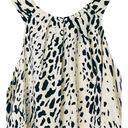 Everly  Black & White Leopard Print Sleeveless Top Tank Lined Women Size XL Photo 3