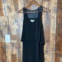 BCBGeneration Black Racerback Maxi Gown Dress STRETCH Faux Leather Medium Photo 2