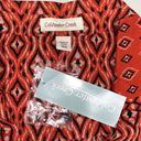 Coldwater Creek  NWT Size 18W Red Aztec Print Button Down Shirt Dress w/ Tie Belt Photo 4
