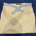 Ralph Lauren  mini skirt in size 6 yellow with blue strips Photo 0