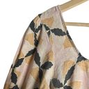 Petal The Odells Lyla  Geo Print Square Neck Tiered Linen Midi Dress Size S Photo 9