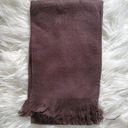 100% Alpaca Wool Light Brown Fringed Scarf NWOT One Size Fits Most Photo 0