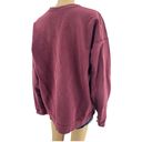 Hanes  LARGE Burgundy Red Distressed Athleisure Sweatshirt Sweater Photo 2