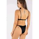 ONEONE Swimwear  Lupita Bikini Top in Black size XL Swim Beach Photo 2