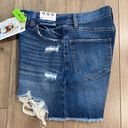 REWASH  Vintage Revival Super High Rise Distressed Boyfriend Blue Jean Shorts 25 Photo 1