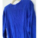 Vintage Blue D.G. NWT  lambswool angora sweater pullover beaded shoulder pads Photo 4