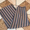 ZARA  trafaluc stretch pants wide legs casual striped Photo 7