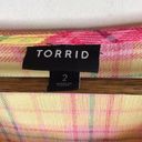 Torrid Crinkle Gauze Plaid Yellow Photo 4