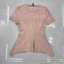 BCBG MaxAzria Knit Bare Pink Peplum Top Photo 1