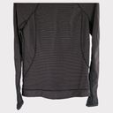 Lululemon Athletica Women's Run For Gold Long Sleeve Shirt Top Size 6 Black/Gold Photo 4