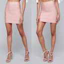 Bebe  Light Rosette Pink Women's XS Bandage Pencil Barbiecore Zip Bodycon Skirt Photo 4