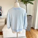 Something Navy  Mandi Cropped Sweatshirt Light Blue Size M Photo 3