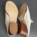 DKNY  Times Ivory Block Slip On Leather Heel Mules Size 10 Photo 10