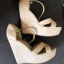 Charlotte Russe Cream Platform Wedge Sandals S9 Photo 4