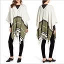 Treasure & Bond  Fringe Poncho Striped Boho Jacket Cover Cozy Warm Winter Photo 1