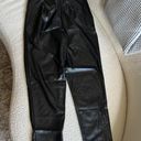 Princess Polly Black Faux Leather Pants Photo 1