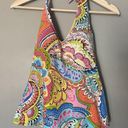 Anne cole  Tankini Womens Size S Small Swim Top Pink Orange Colorful Floral Boho Photo 0