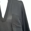 Lush Clothing Lush black shirt dress tunic high low asymmetrical quarter sleeve. Medium Photo 3