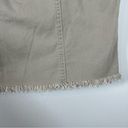 Tahari Slim-Sation Mini Skirt Khaki Slimming Frayed Edge Flattering Plus 16 NEW Photo 14