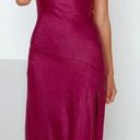 NWT Fushcia Satin Midi Dress Photo 4