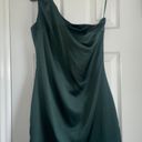 Altar'd State Altered State Green One Shoulder Dress Photo 0