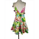 Rococo  SAND Lora Short Dress in Multi Hibiscus Small New Womens Mini Flare Photo 6