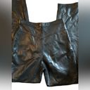 Butter Soft Le Cuir Niko Leather  High Waisted Trouser Pant Sz. 14 Black Lined Photo 1