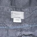 Bermuda Transit Women’s Size 2 Dark Navy Blue Linen Belted  Shorts Photo 3